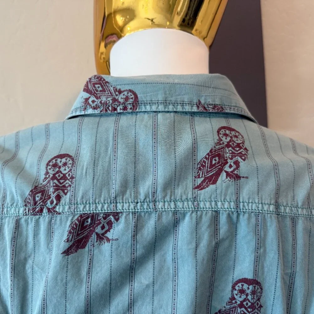 Barn Fly Own Themed Snap Button Shirt - Large - Picture 11 of 11
